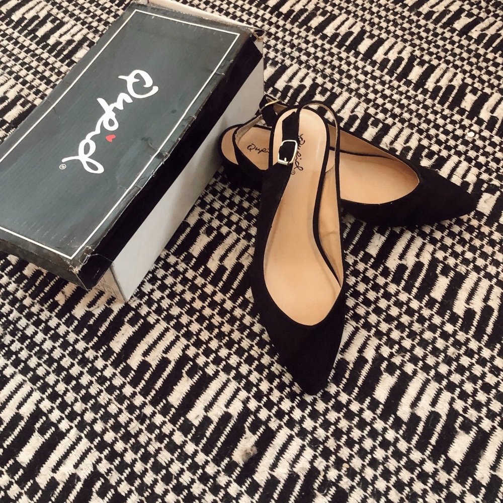 Black Slight Heel Shoe